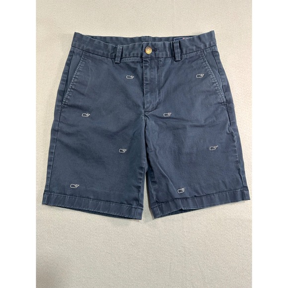Vineyard Vines Other - Vineyard Vines Breaker Shorts Mens 30 Navy Blue Embroidered Whale Chino‎ Preppy